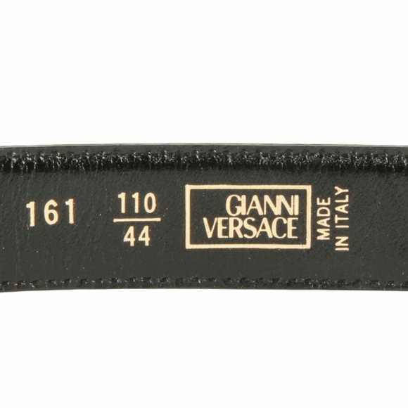 Authentic Gianni Versace Medusa Croc embossed leather belt - Picture 7 of 10